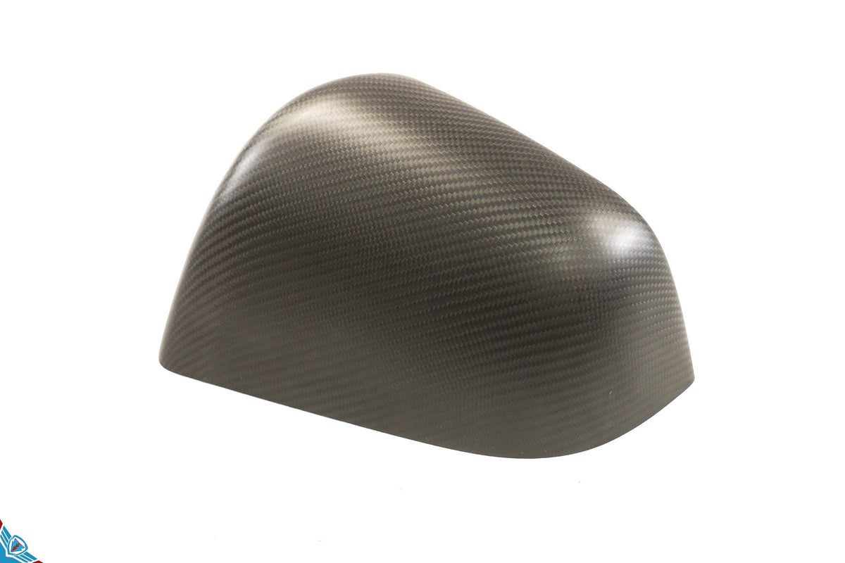 2017-2024 Tesla Model 3 & Model Y (MK1) OEM Style Dry Carbon Fiber Mirror Cover Overlays | FYBR Aerodynamics