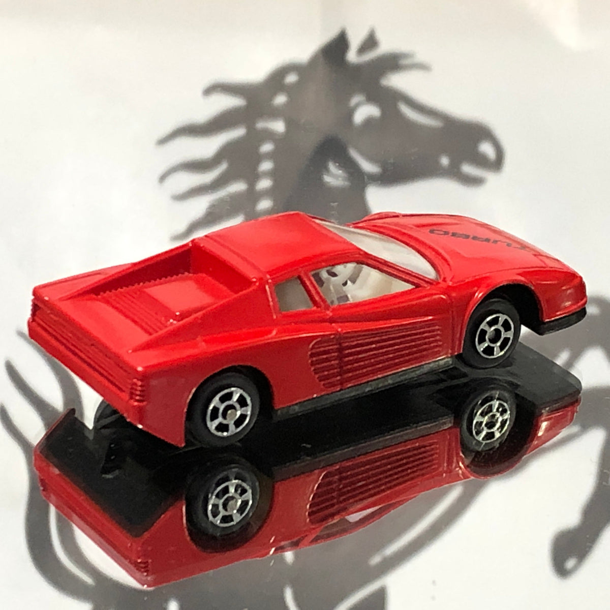 Ferrari Testarossa Red "Turbo" by Tootsietoy 1:64 (112)(No box)