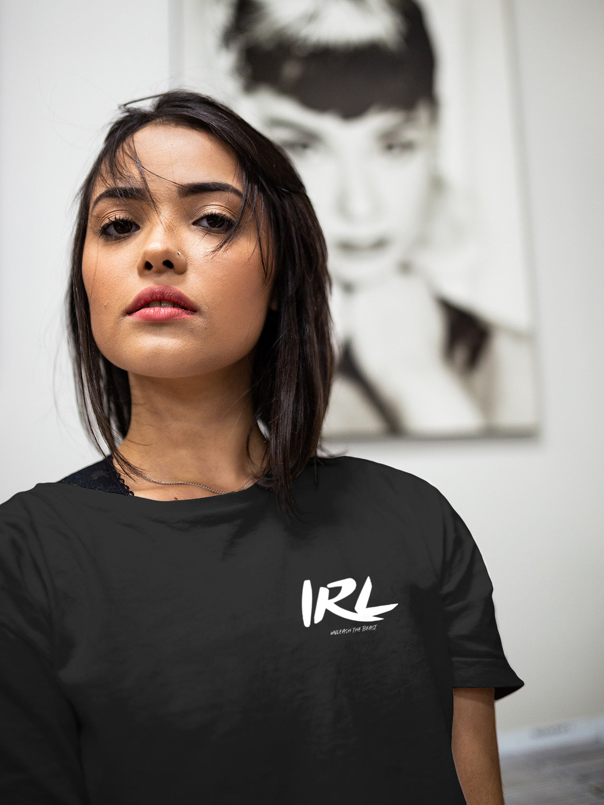 IRL BLACK T SHIRT — photo 2 of 2