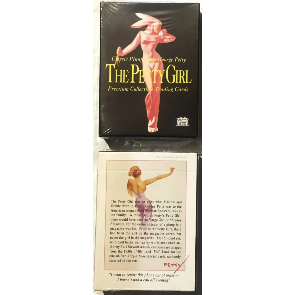 Combo Vintage 1994–1995 The George Petty Girl I y II Set Completo de Tarjetas — Sellado, Nuevo y Sin Uso