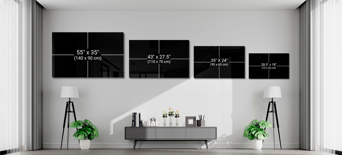 Brown Circle And Teal Capsule Forms Glass Wall Art