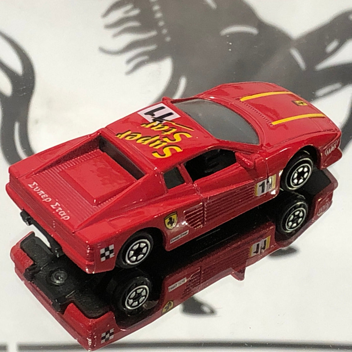 Ferrari Testarossa Red N 11 "Super Star" by Yatming 1:64 (8911)(No box)