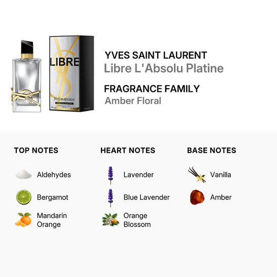 Yves Saint Laurent Libre L’Absolu Platine Parfum Spray – 3.0 oz (90 ML)
