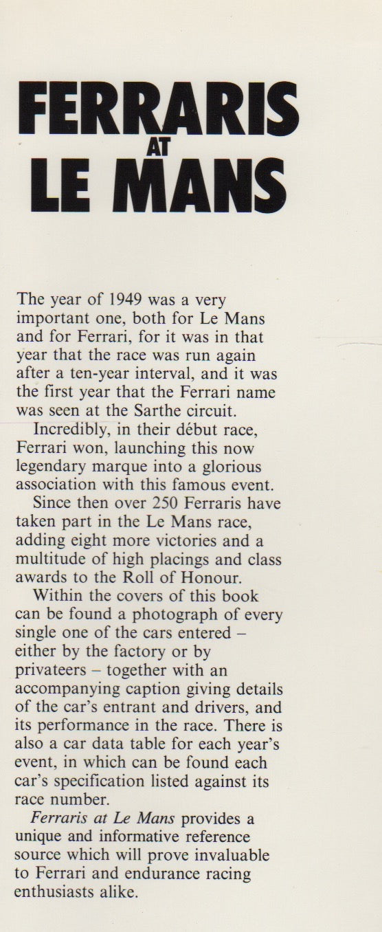 Ferrari at Le Mans (D Pascal)