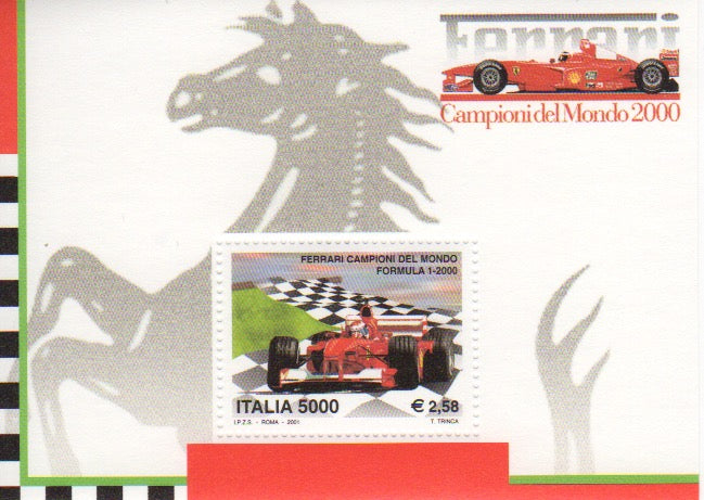 Stamp Ferrari 2000 World Champion