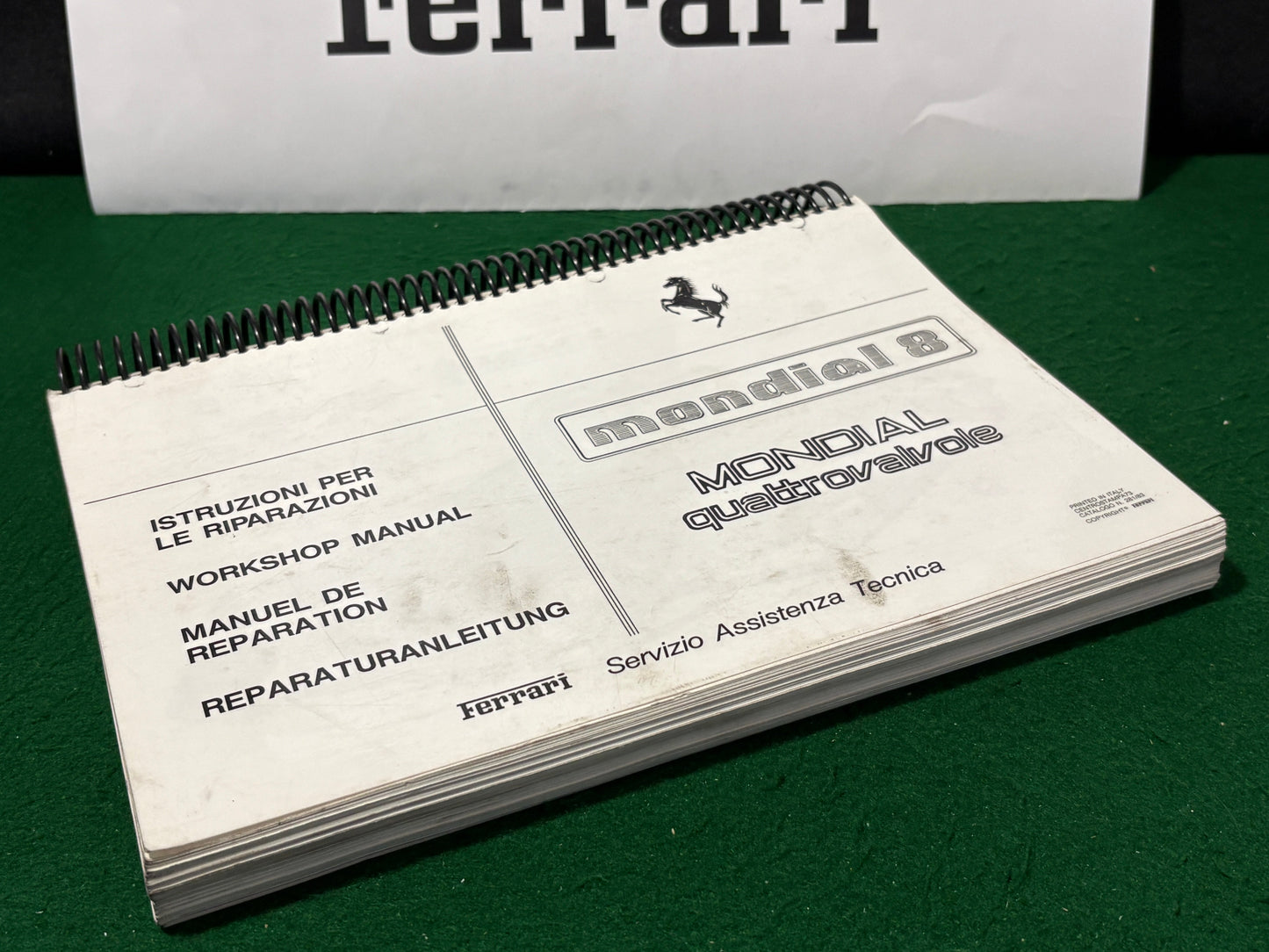 Ferrari Mondial 8 / Mondial QV Workshop Manual (281/83)(MP)(Spiral)