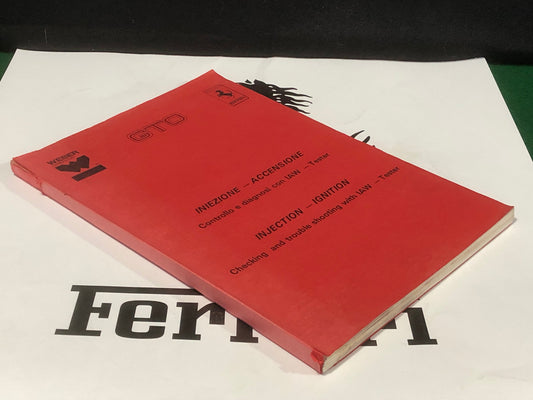 Ferrari 288 GTO Injection - Ignition Weber Workshop Manual