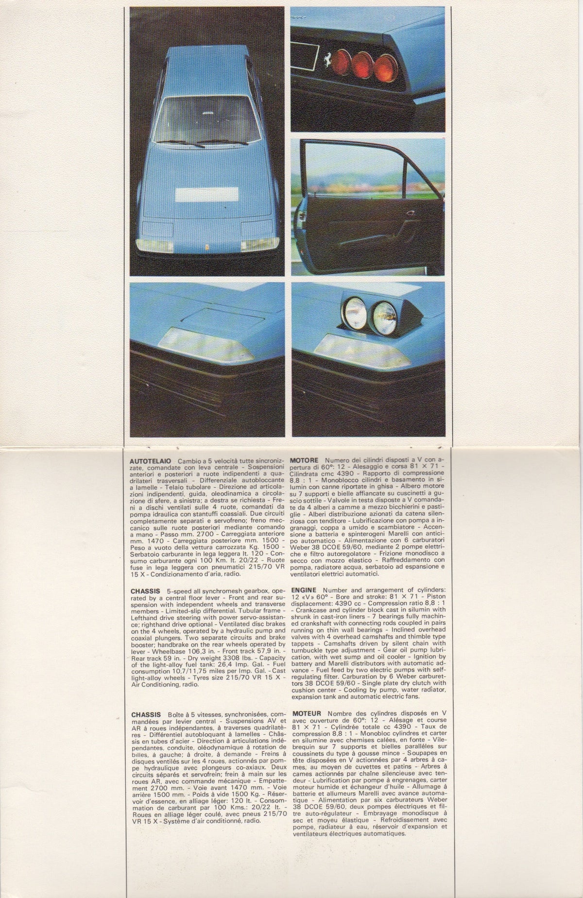 Ferrari 365 GT4/2+2 Brochure (88/73)