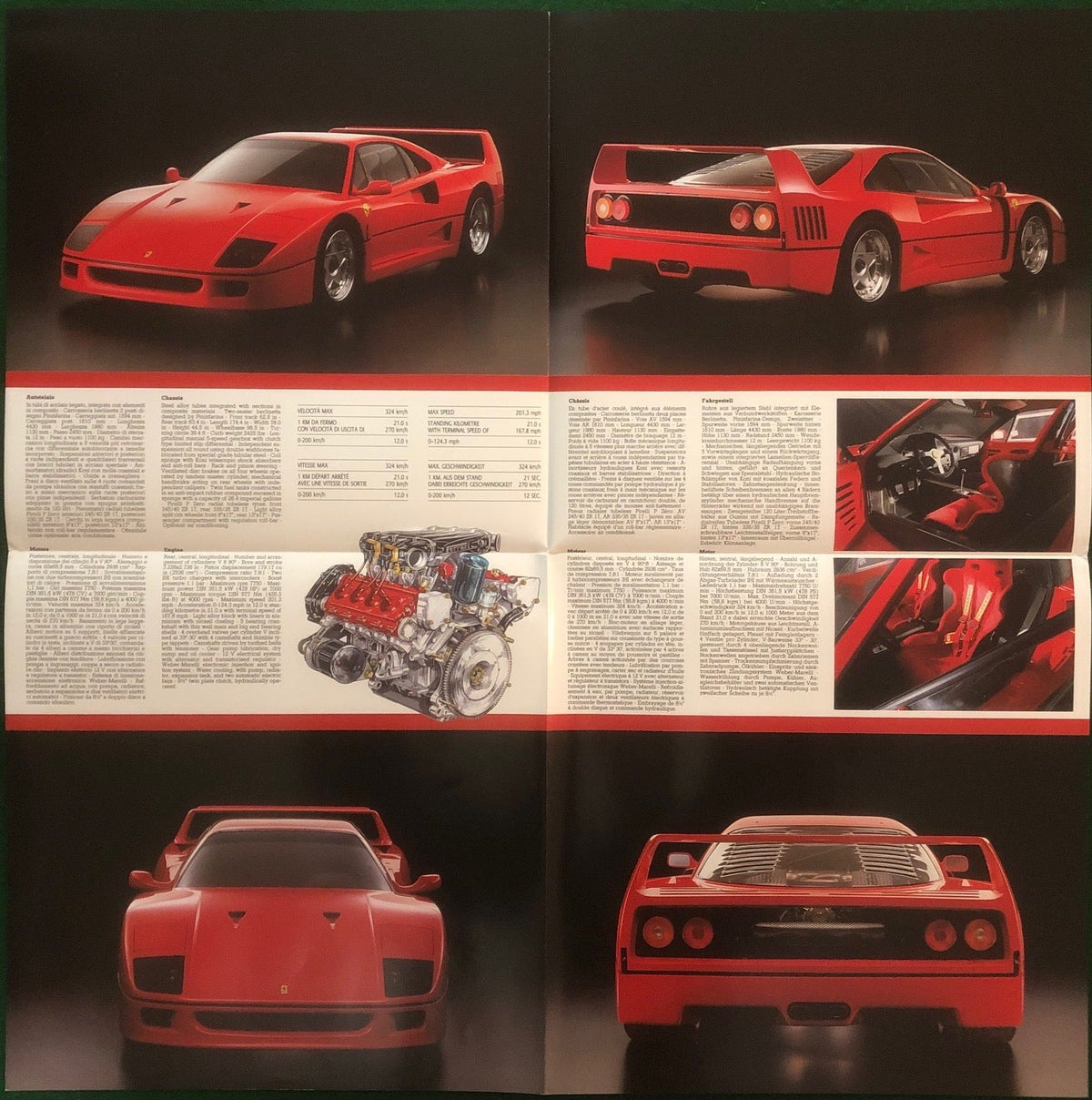 Ferrari F40 Brochure (479/87 - 10M/9/88)