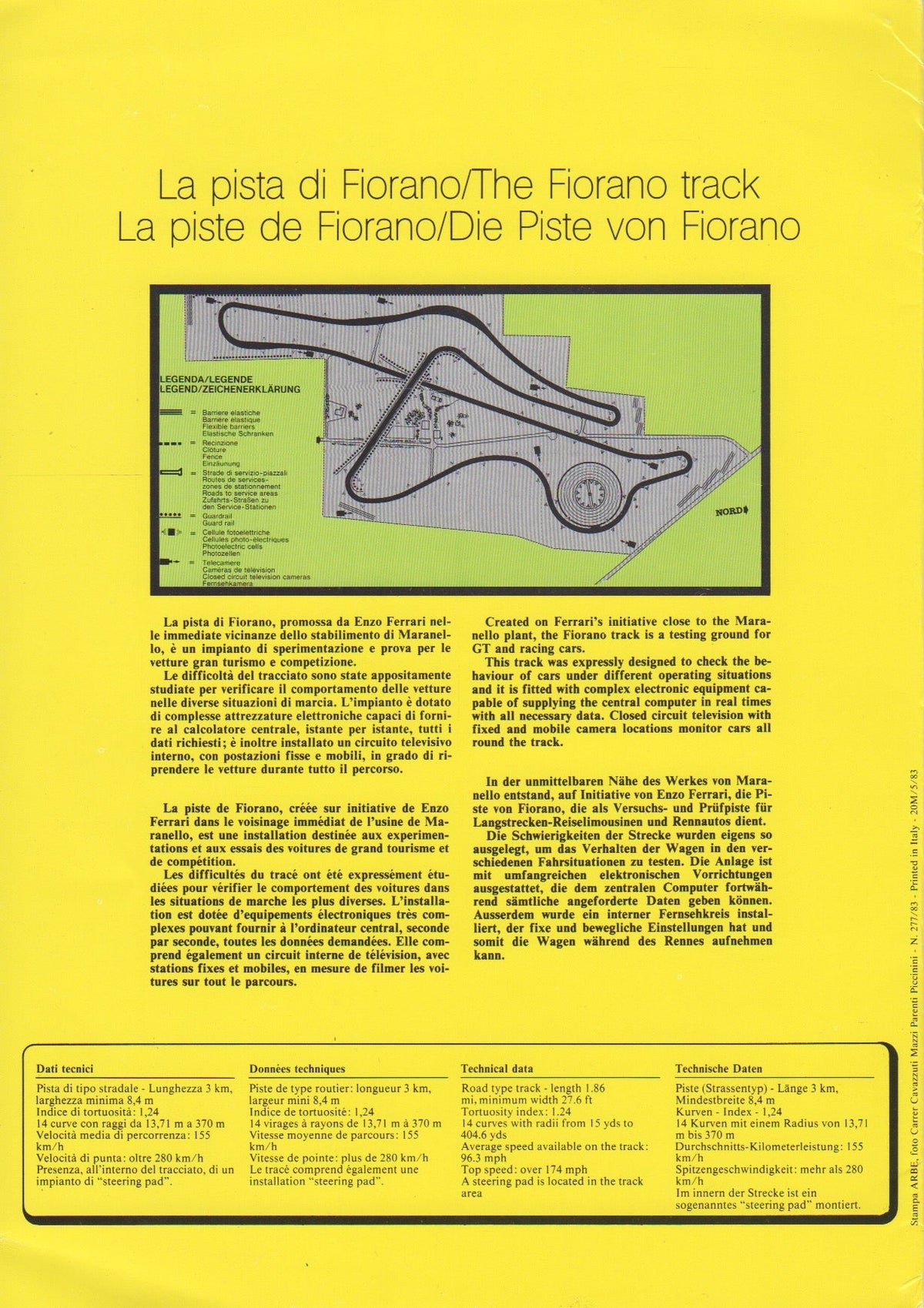 La Ferrari 1983 Brochure (277/83)