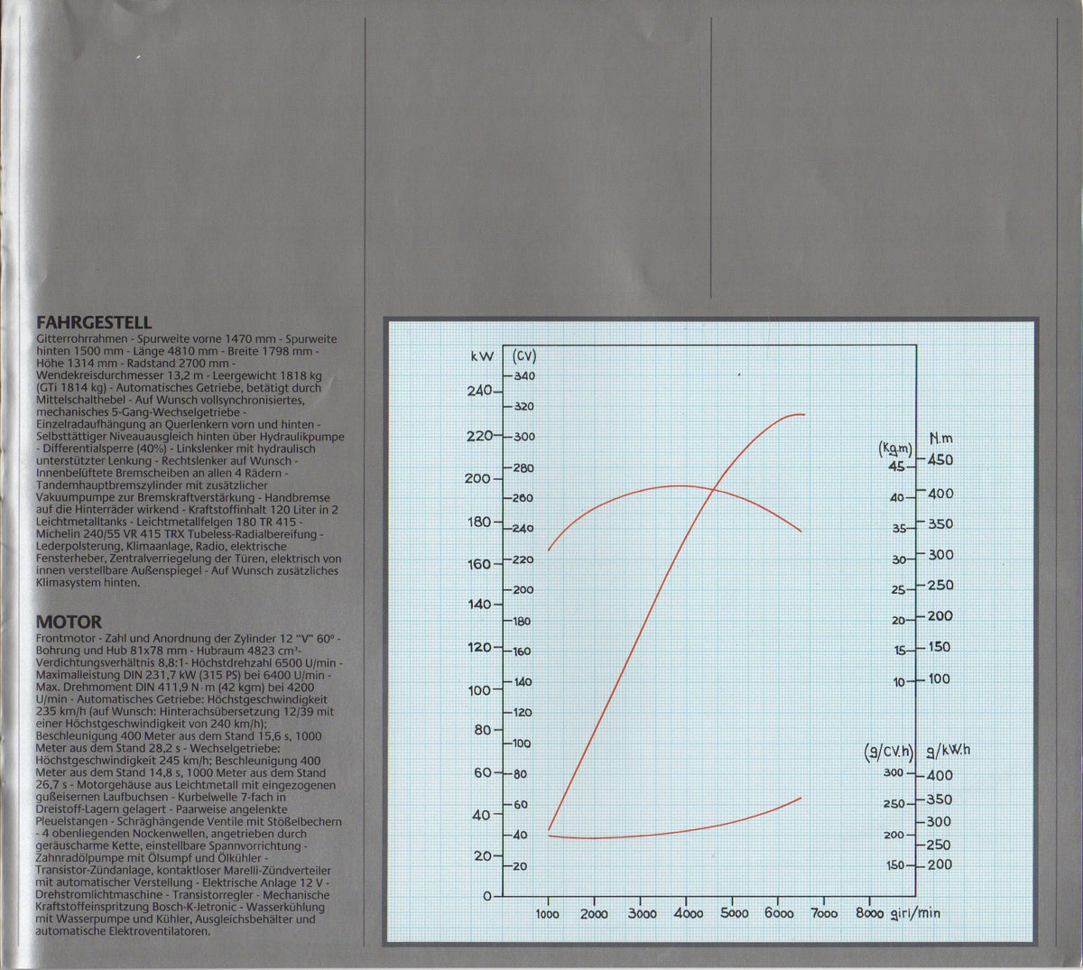 Ferrari 400i Automatic Prestige Brochure (295/83 - 13M/12/83)