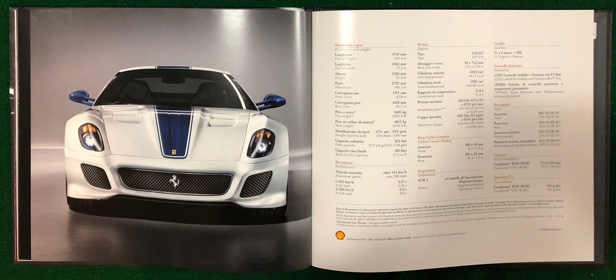 Ferrari 599 GTO Deluxe Brochure (3688/10)