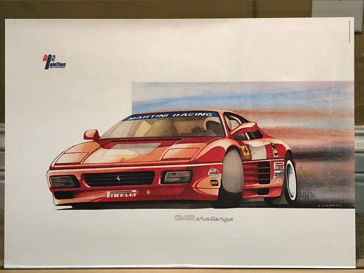 Ferrari 348 Challenge Print (MD Telethon)