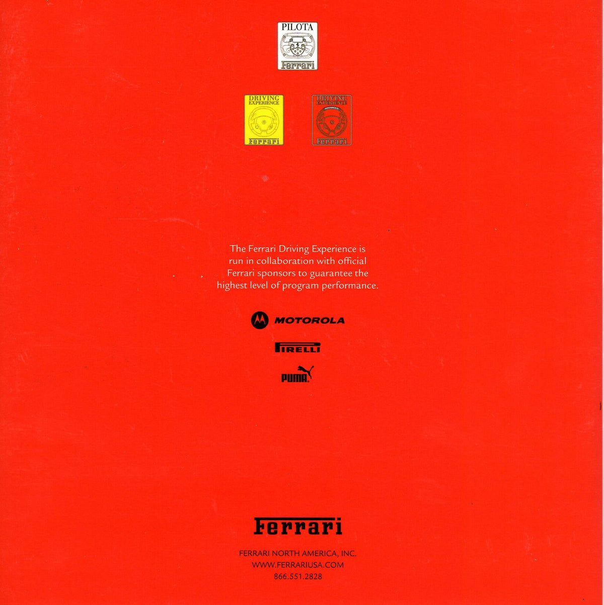 Ferrari Driving Experience 2007 Brochure