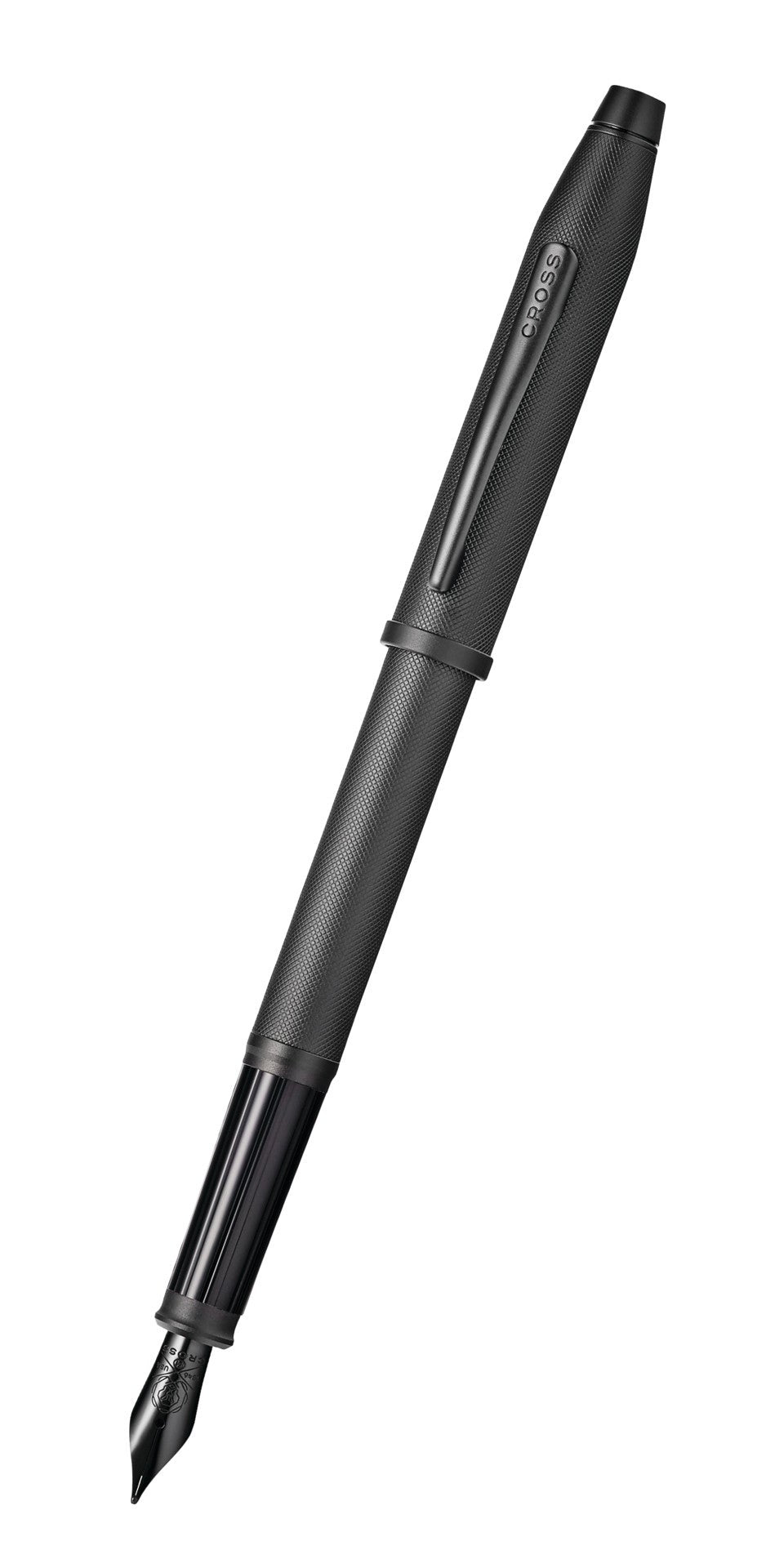 Century® II Black PVD Micro-knurl Fine Nib Fountain Pen