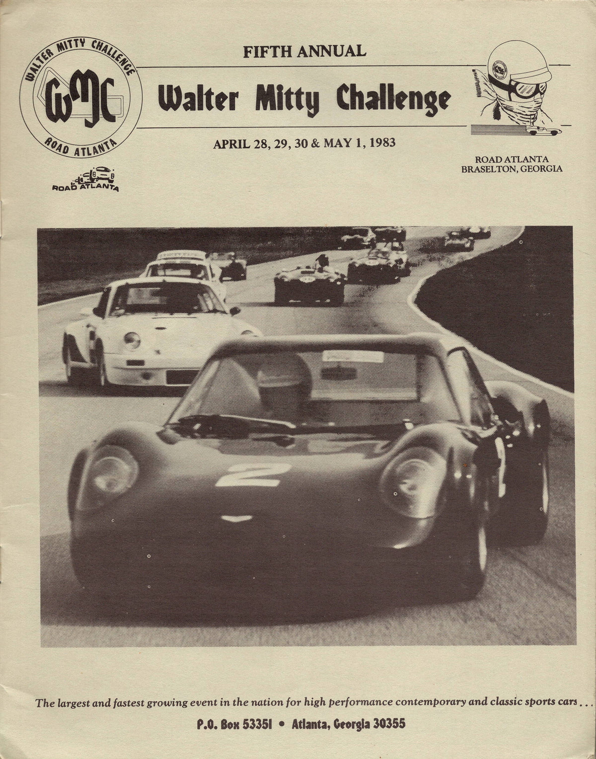 Walter Mitty Challenge 1983 Road Atlanta Program