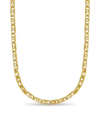 Bullet Tiger Eye Solid White/Yellow/Rose Gold Handmade Necklace , 16mm, 16-30 Inch