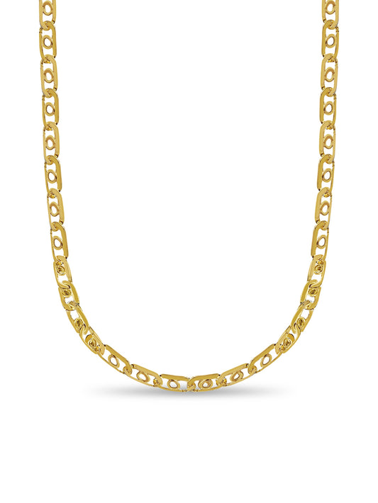 Bullet Tiger Eye Solid White/Yellow/Rose Gold Handmade Necklace , 16mm, 16-30 Inch