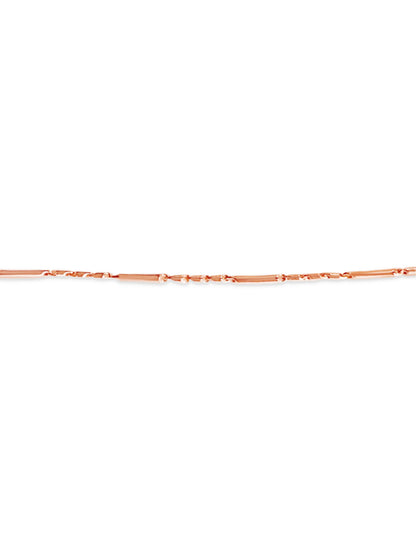 Cylinder Tube Solid White/Yellow/Rose Gold Handmade Bracelet , 4mm, 6.5-10 Inch
