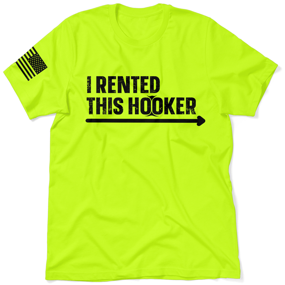 I Rented This Hooker - Safety Yellow Shirts — photo 1 of 3