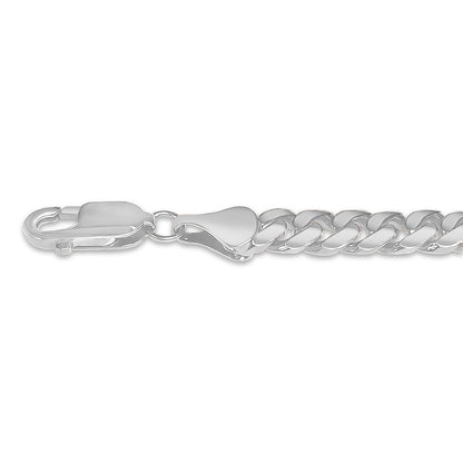 Miami Cuban Solid White/Yellow/Rose Gold Handmade Bracelet , 7mm, 6.5-10 Inch