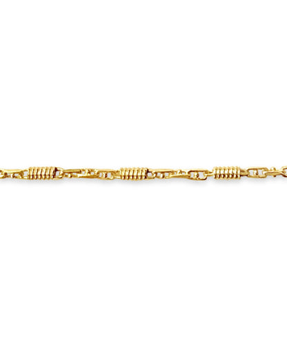 Spiral Tube Solid White/Yellow/Rose Gold Handmade Bracelet , 5mm, 6.5-10 Inch