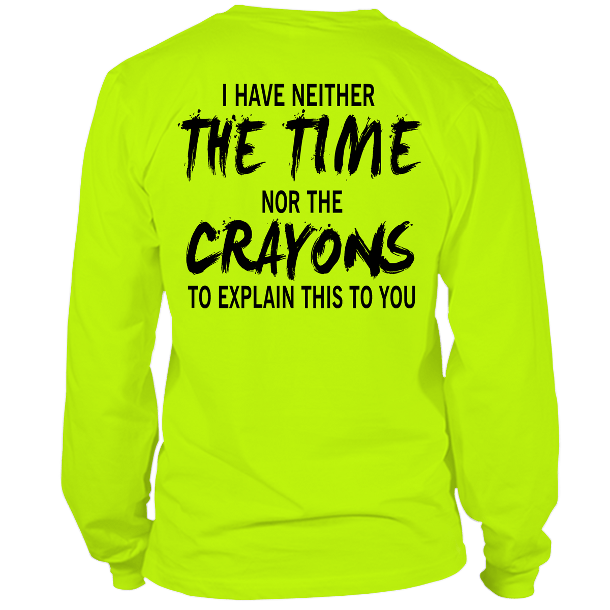 Crayons - Long Sleeve Hi-Vis Safety Yellow Shirt — photo 1 of 3