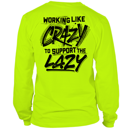 Crazy - Long Sleeve Hi-Vis T-Shirt — photo 1 of 2
