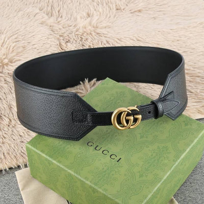 Gucci GG-buckle canvas Women belt 'Black'