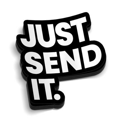Just Send It Hard Hat Decal — photo 1 of 2