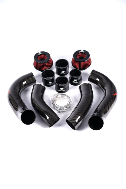 RENNELEMENT G90/G99 M5 3.5” Dry Carbon Fiber Front Mount Intake System