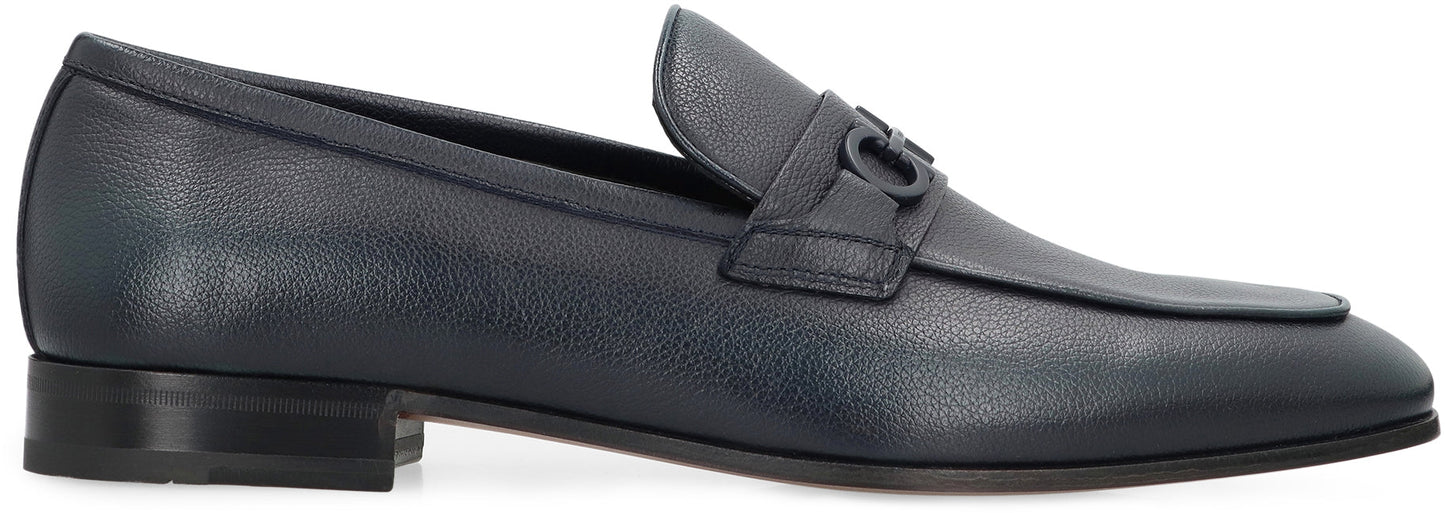 Ferragamo Leather Moccasins for Men
