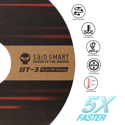 GT-3 High Speed Glossy PLA+ Filament 1.75mm, 1KG, ±0.04mm, Cyan/Magenta/Yellow/Silver — photo 5 of 7