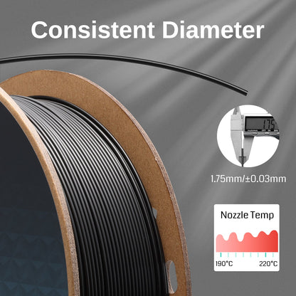 GT-3 High Speed PLA-Lite Filament 1.75mm, 1KG, ±0.03mm, Black/White — photo 9 of 10