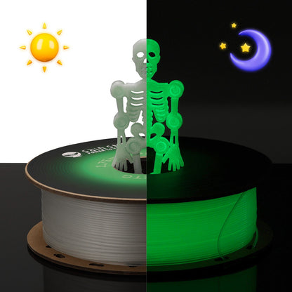 Glow-in-the-dark Green 1.75mm PRO-3 PETG Filament, 1kg — photo 3 of 7