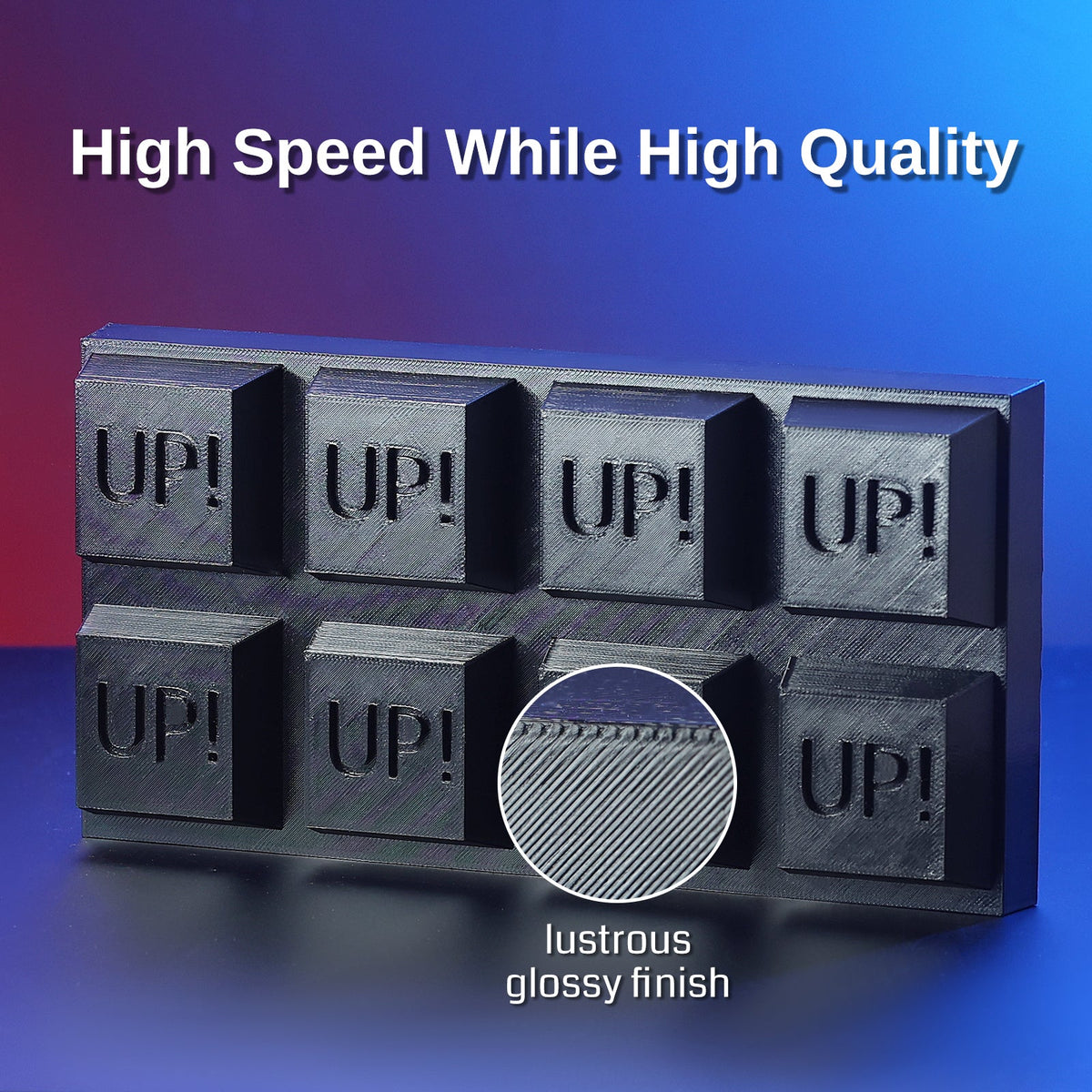 GT-3 High Speed PETG Filament, Glossy, 1.75mm, +/-0.04mm, 1KG, Black White Transparent — photo 4 of 9