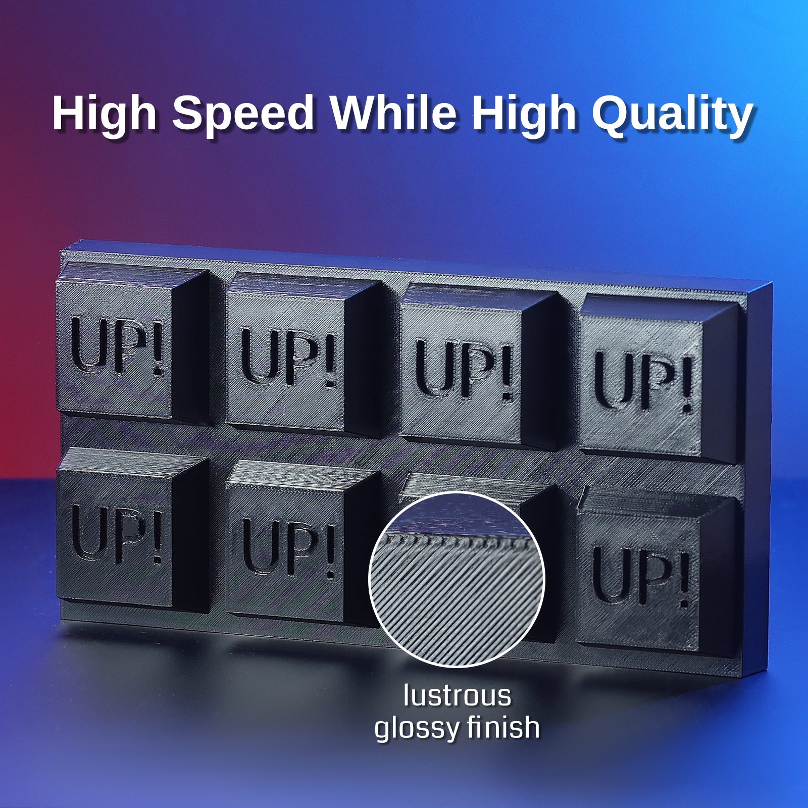 GT-3 High Speed PETG Filament, Glossy, 1.75mm, +/-0.04mm, 1KG, Black White Transparent — photo 4 of 9