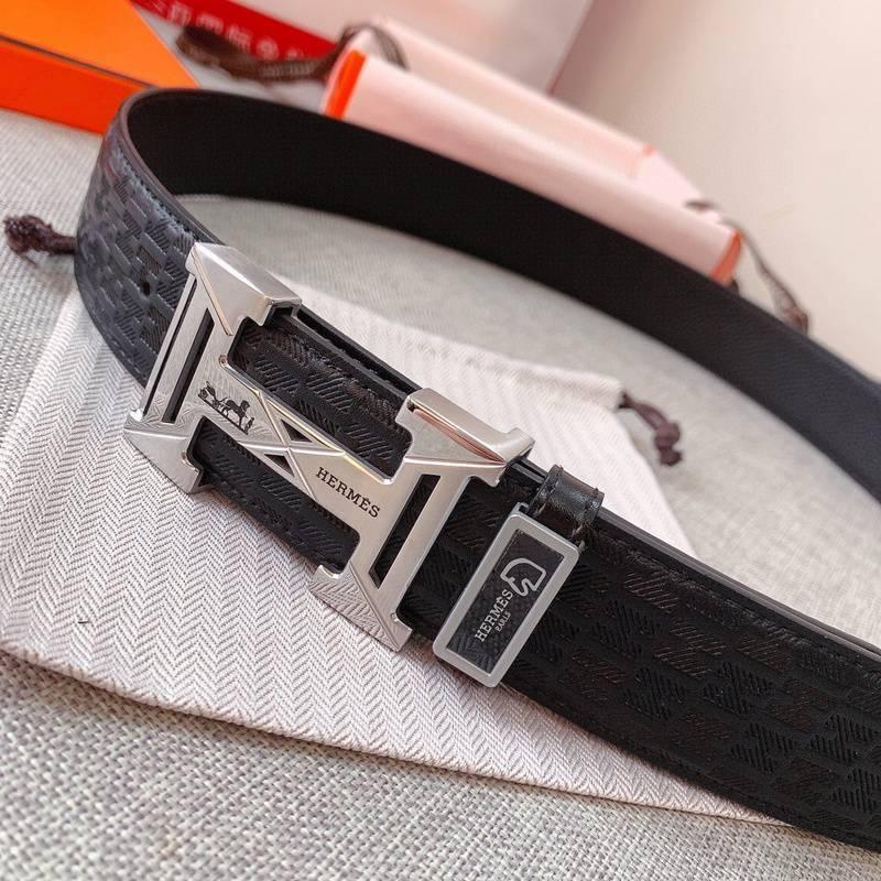 Hermes Men Buckle Belt 'Black'