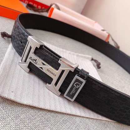Hermes Men Buckle Belt 'Black'
