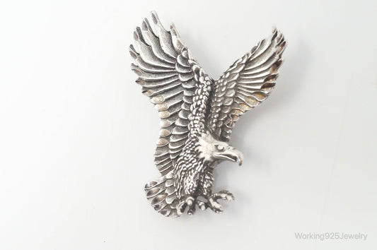 Vintage Native American Shube's Manufacturing Inc Sterling Silver Eagle Pendant — photo 1 of 8