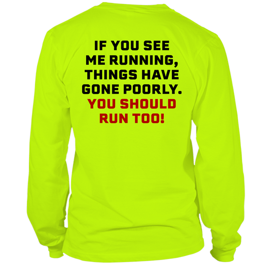 Run - Long Sleeve Hi-Vis T-Shirt — photo 1 of 3