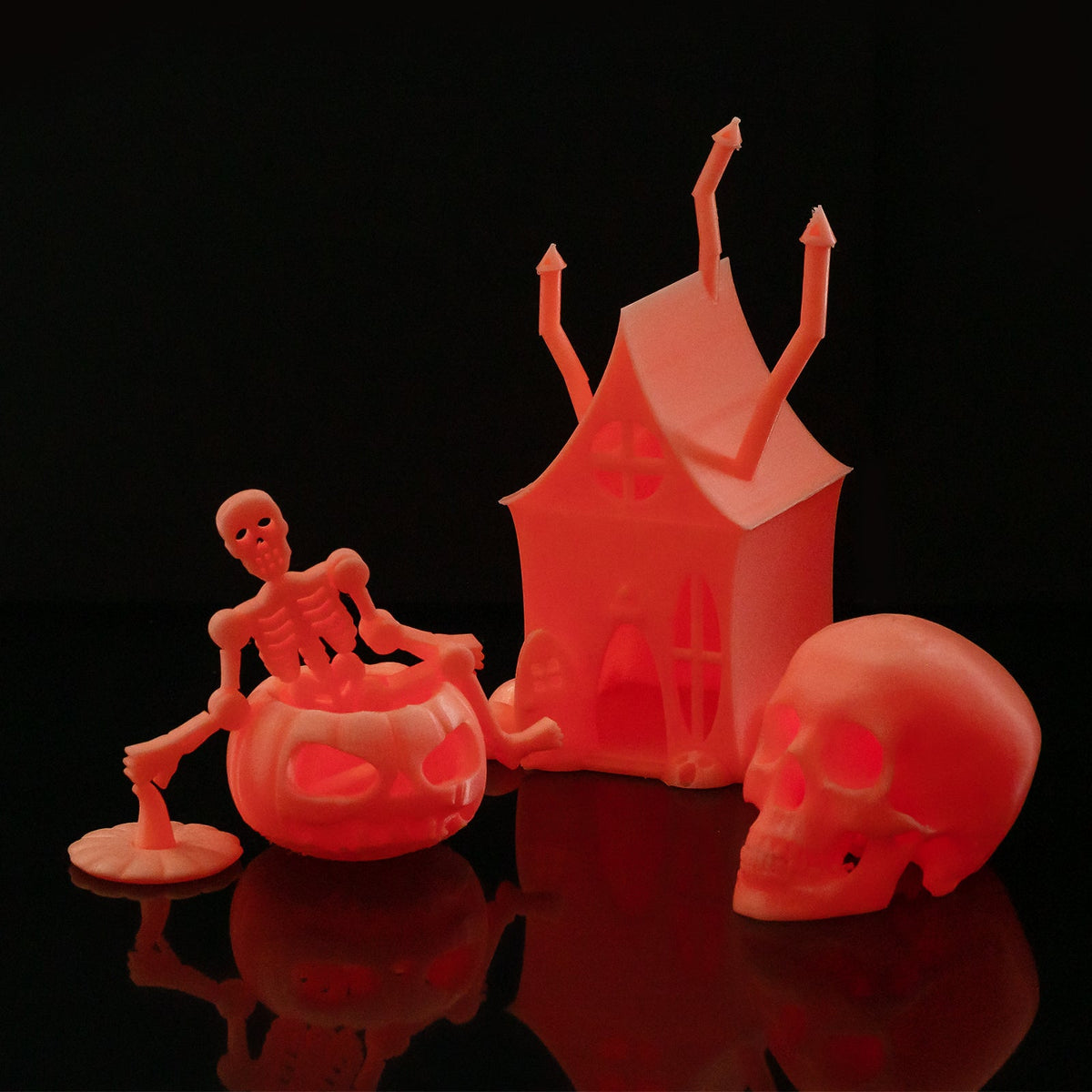 Glow-in-the-dark Red 1.75mm PRO-3 PETG Filament, 1kg — photo 5 of 7