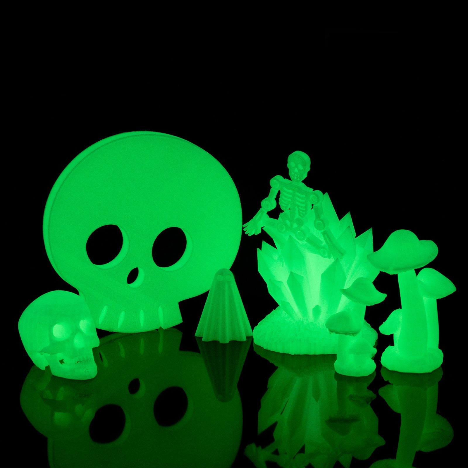 Glow-in-the-dark Green 1.75mm PRO-3 PETG Filament, 1kg — photo 5 of 7