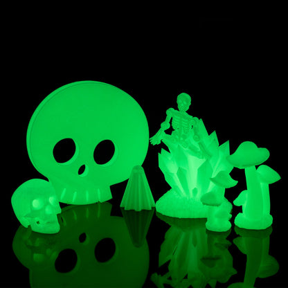 Glow-in-the-dark Green 1.75mm PRO-3 PETG Filament, 1kg — photo 5 of 7