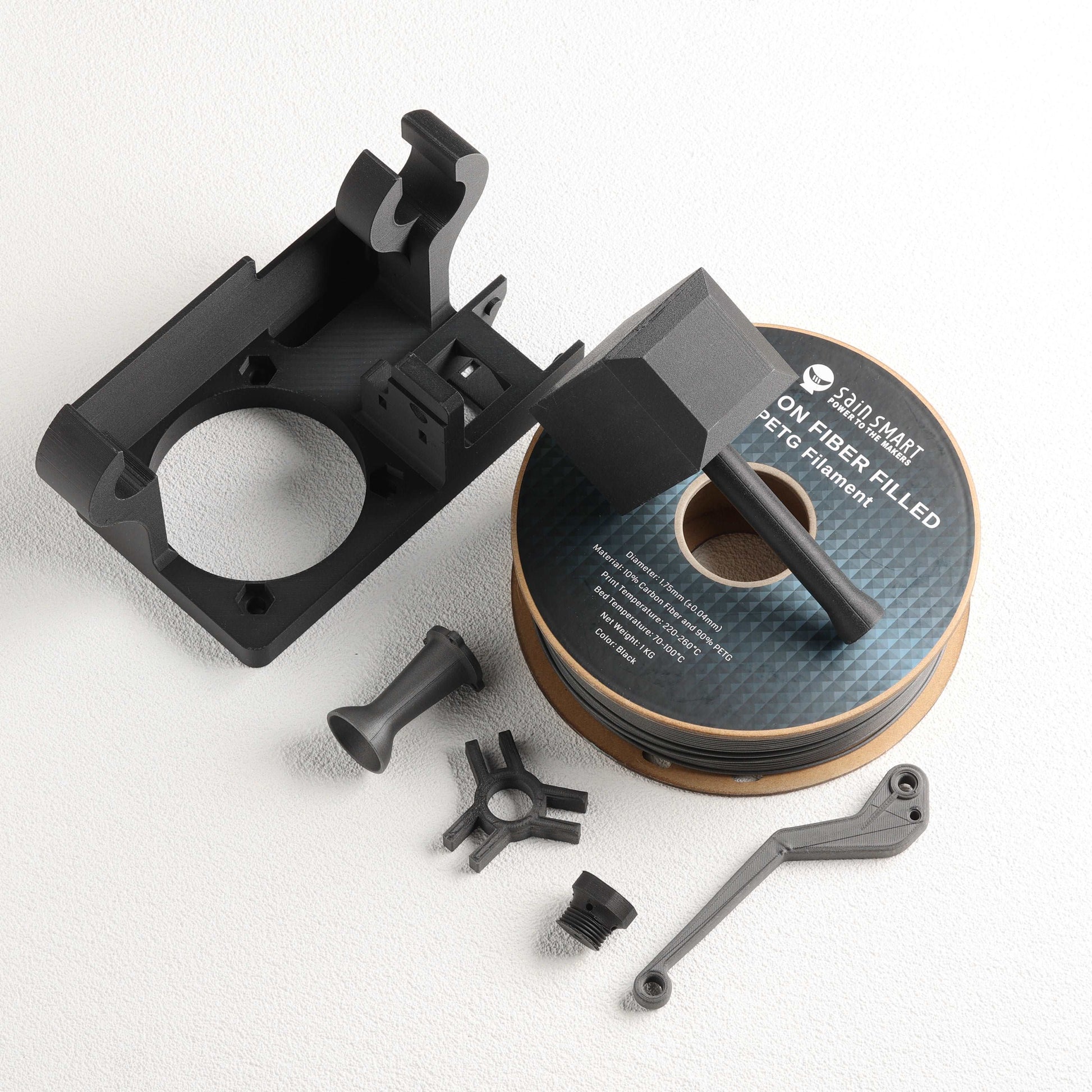 Black, Bronze Carbon Fiber PETG Filament, 1.75mm, Accuracy +/-0.04mm 1KG (2.2lbs) — photo 10 of 10