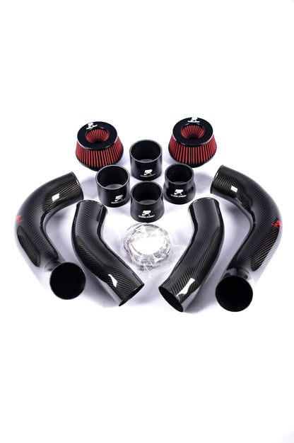 RENNELEMENT G90/G99 M5 3.5” Dry Carbon Fiber Front Mount Intake System