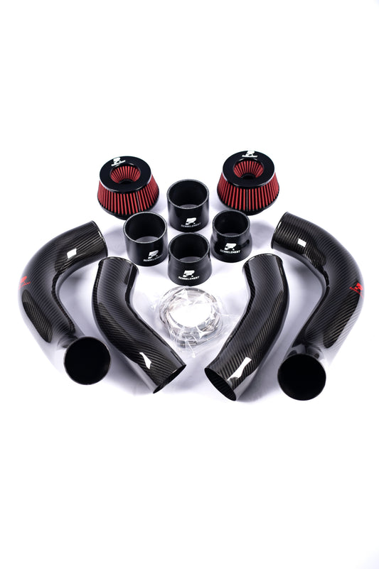 RENNELEMENT G90/G99 M5 3.5” Dry Carbon Fiber Front Mount Intake System — photo 1 of 10