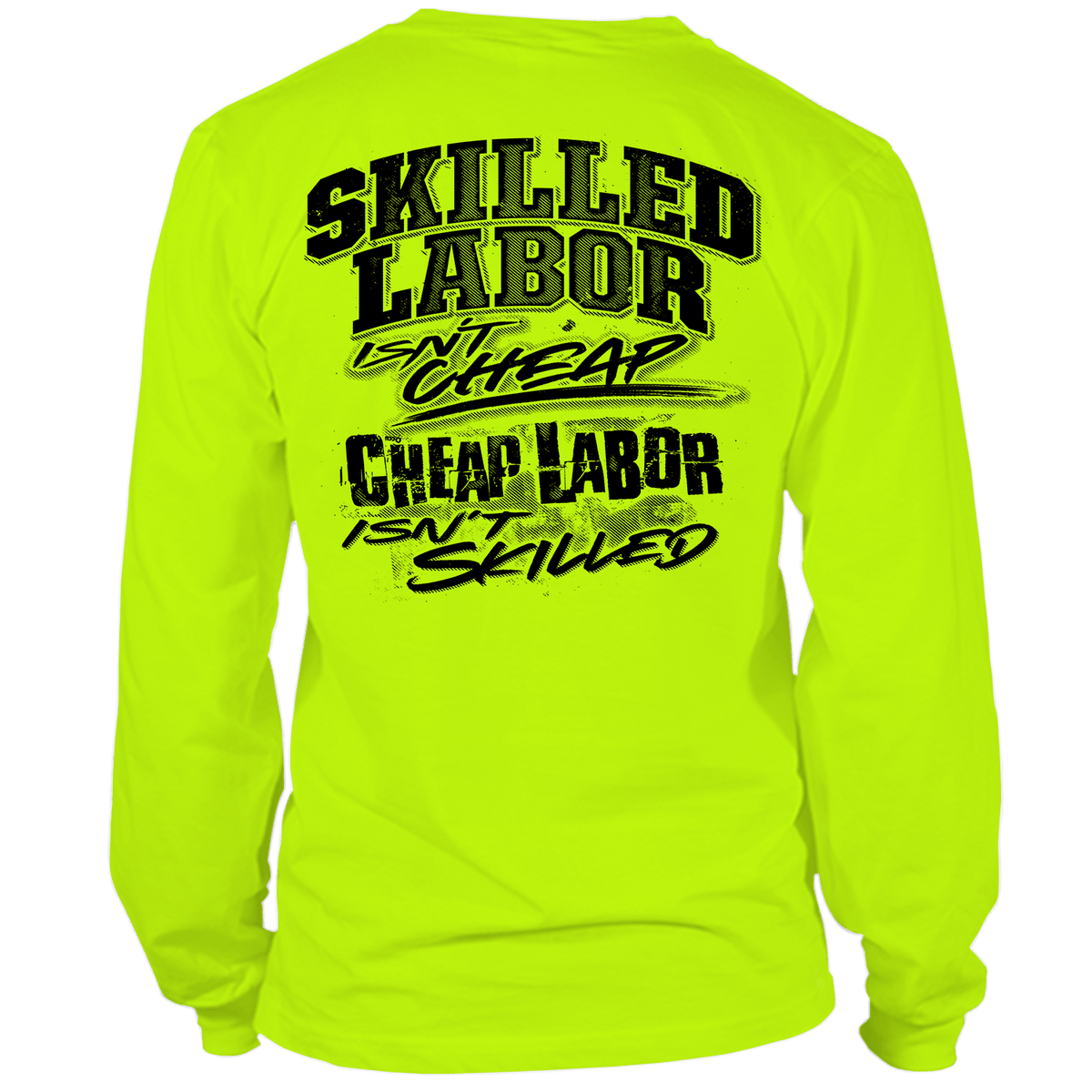 Skilled Labor - Long Sleeve Hi-Vis T-Shirt — photo 1 of 3