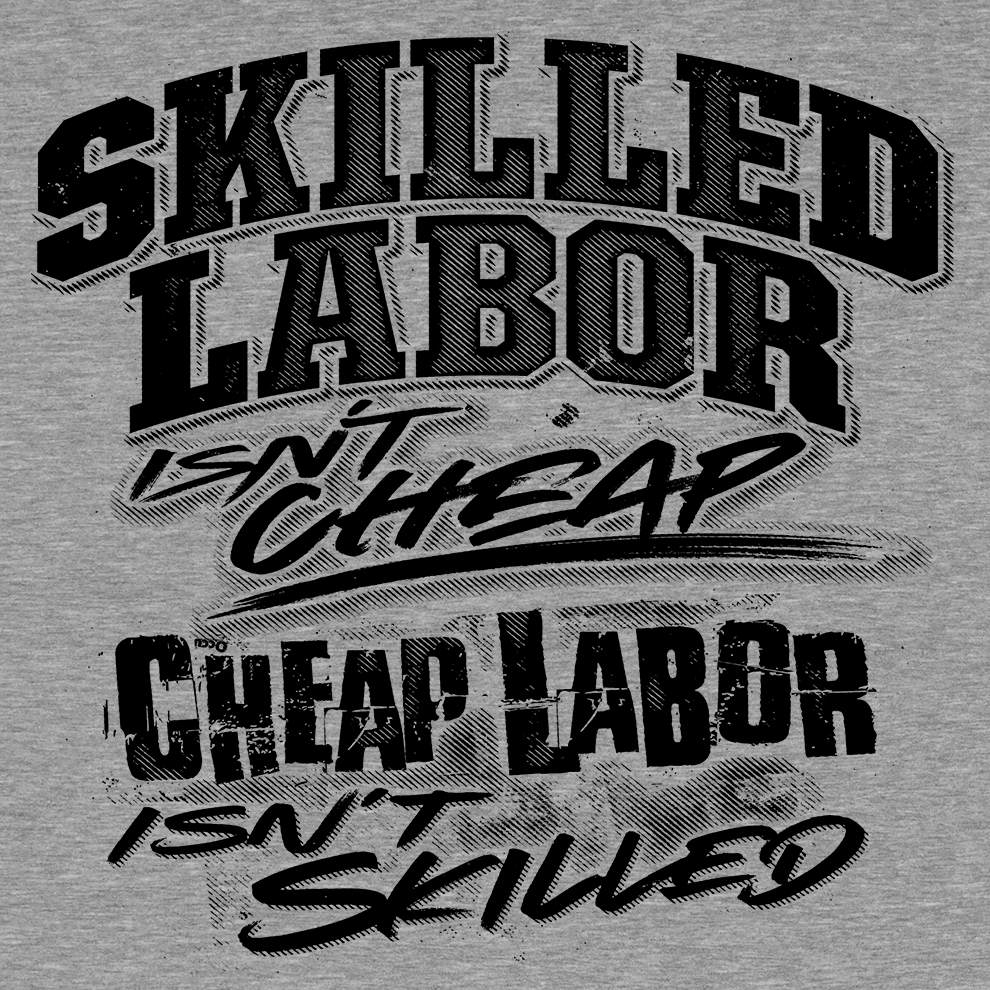 Skilled Labor - Safety Yellow T-Shirt — photo 3 of 3