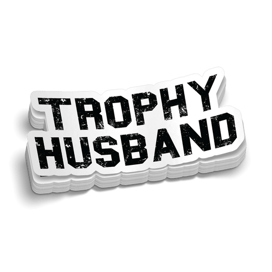 Trophy Husband Hard Hat Decal